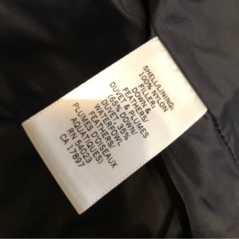 Banana Republic Men's Quilted Black Down Puffer Zip Front/Button Vest Jacket M - Picture 12 of 14